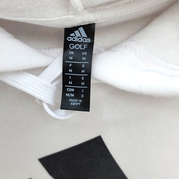 ADIDAS GOLF WHITE SWEATSHIRT WITH HOODIE - Picture 3 of 9
